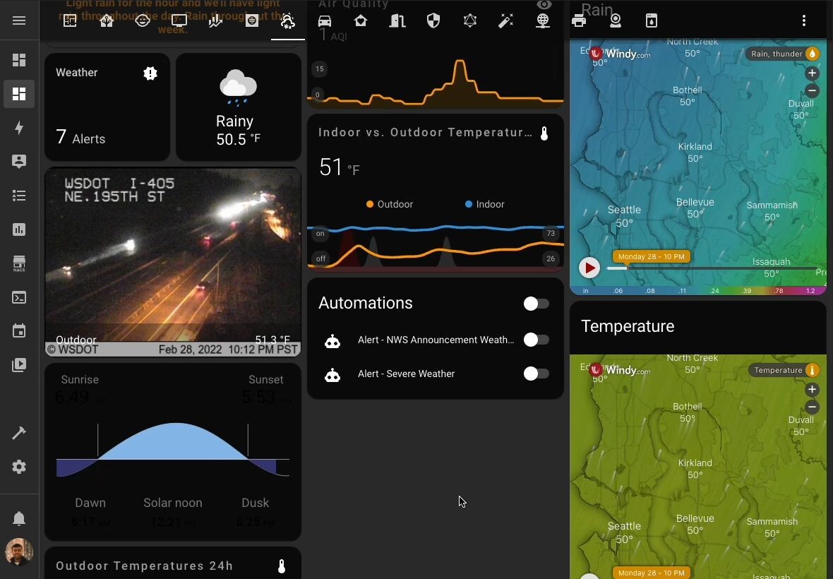 Home Assistant Dashboard Weather Harshit s Blog